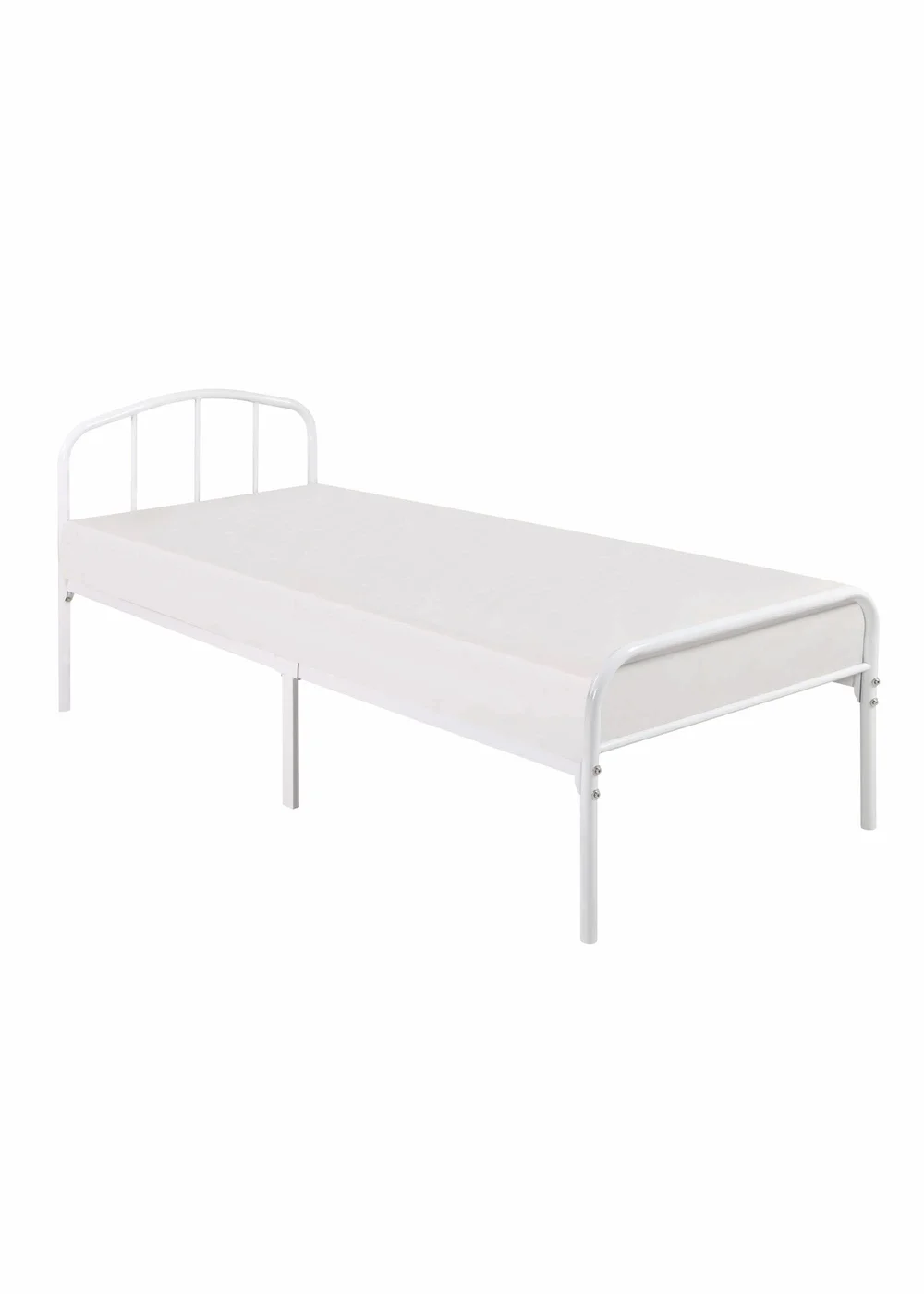 LPD Furniture Milton White Bed - Single Image 1
