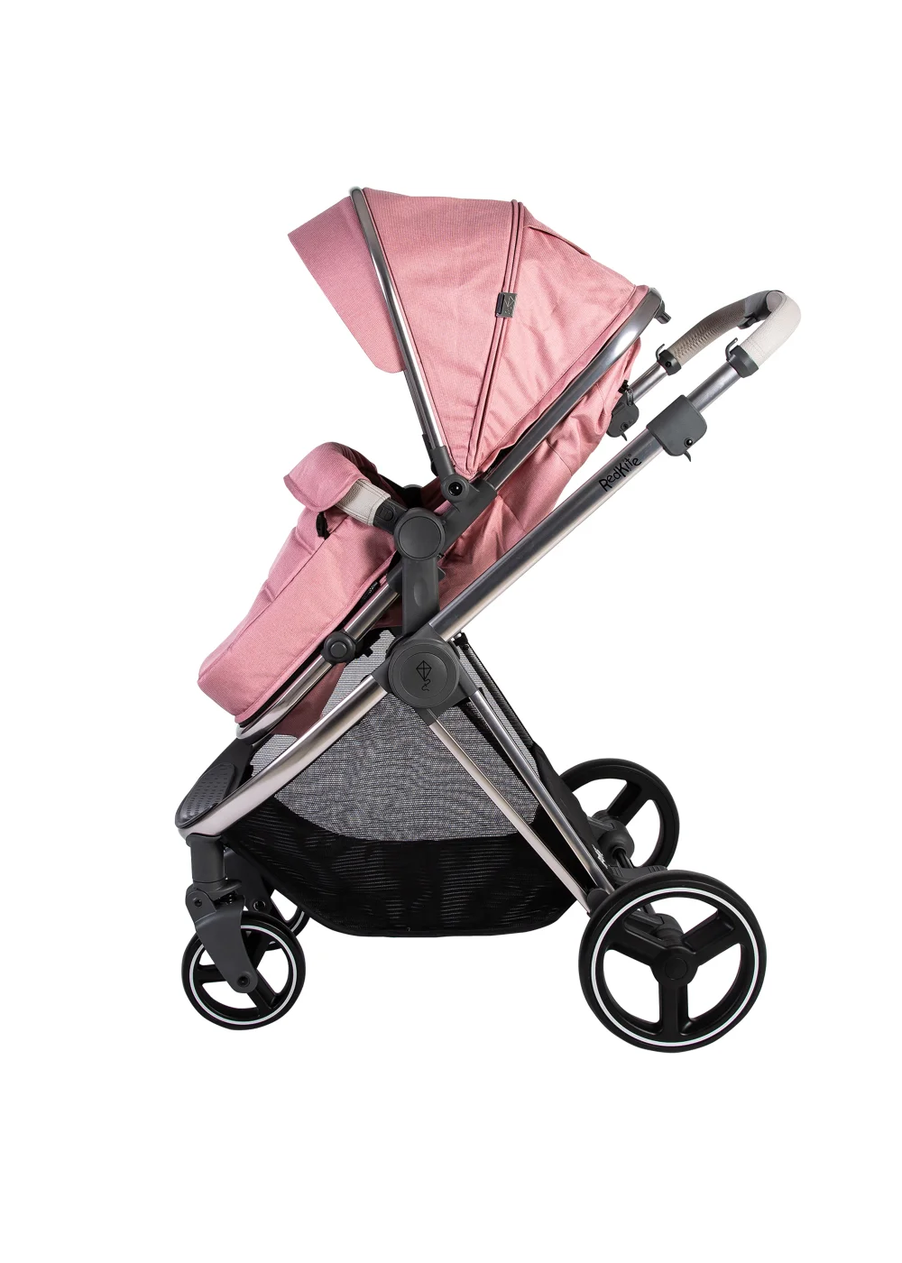 Red Kite Push Me Pace Blush 3 in 1 Travel System Pram (105.5cm x 59cm x 92cm) - One Size Image 1