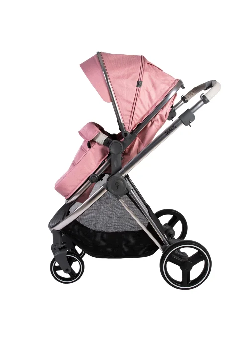Red Kite Push Me Pace Blush 3 in 1 Travel System Pram (105.5cm x 59cm x 92cm) - One Size Image 1