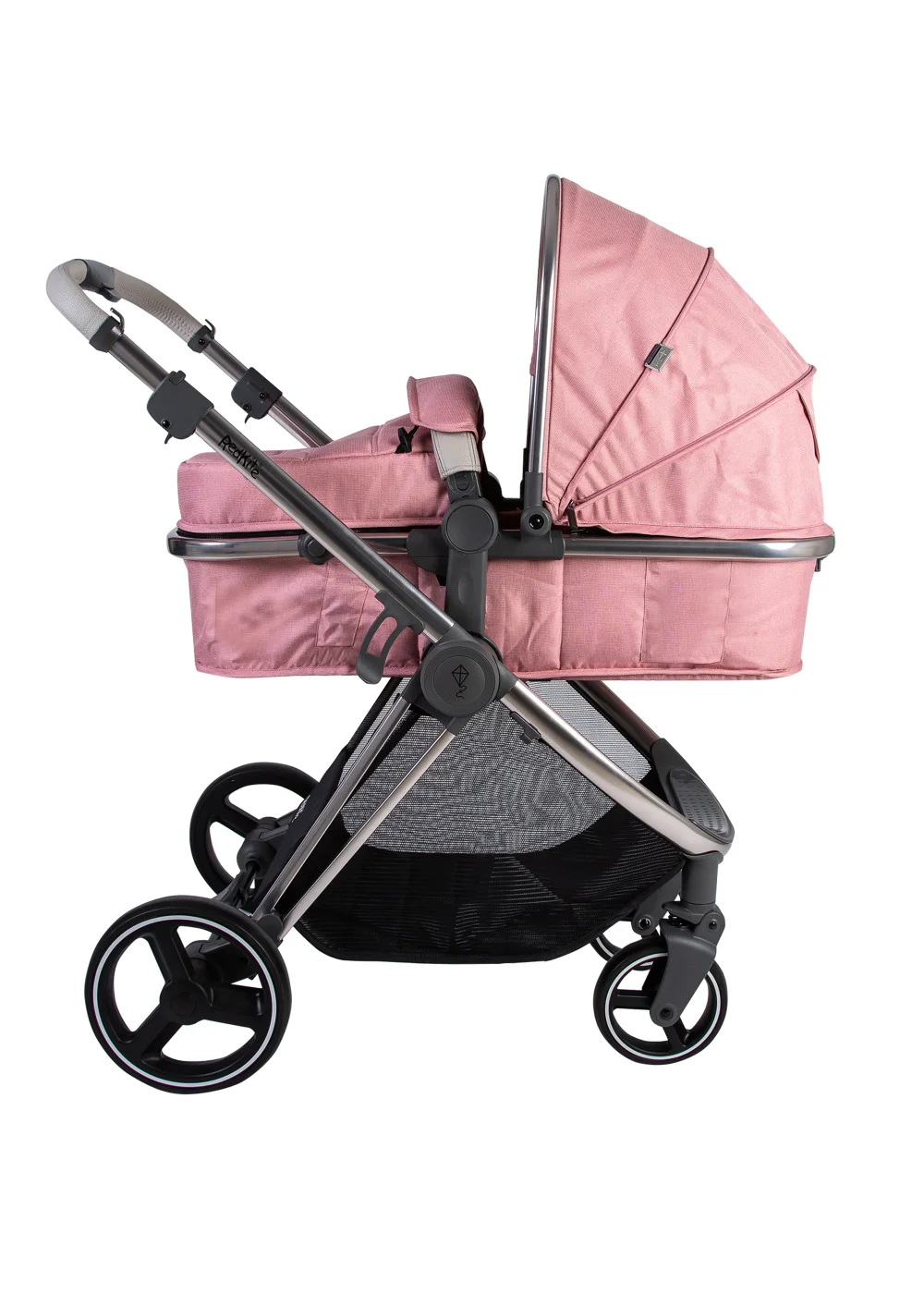 Red Kite Push Me Pace Blush 3 in 1 Travel System Pram (105.5cm x 59cm x 92cm) - One Size Image 2