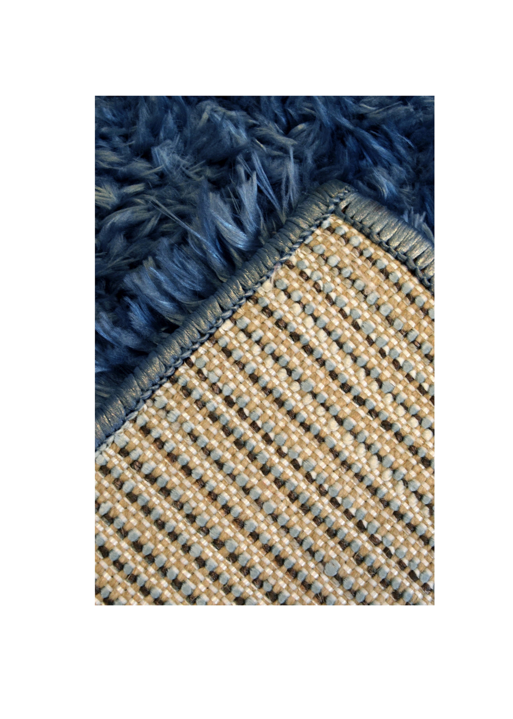 Homemaker Blue Supersoft Shaggy Rug - 80 x 150 Image 5