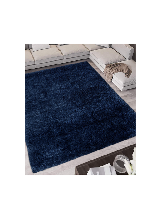 Homemaker Blue Supersoft Shaggy Rug - 80 x 150 Image 1