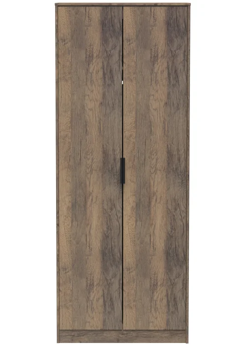 Swift Milano 2 Door Wardrobe (197cm x 53cm x 74cm) - One Size Image 1