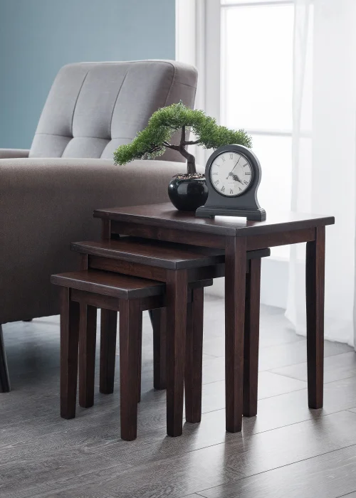 Julian Bowen Cleo Nest Of Tables Mahogany (46 x 48 x 33 cm) - No Size Image 2