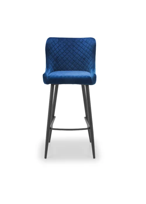 Julian Bowen Luxe Velvet Bar Stool (105 x 46 x 54 cm) - One Size Image 2