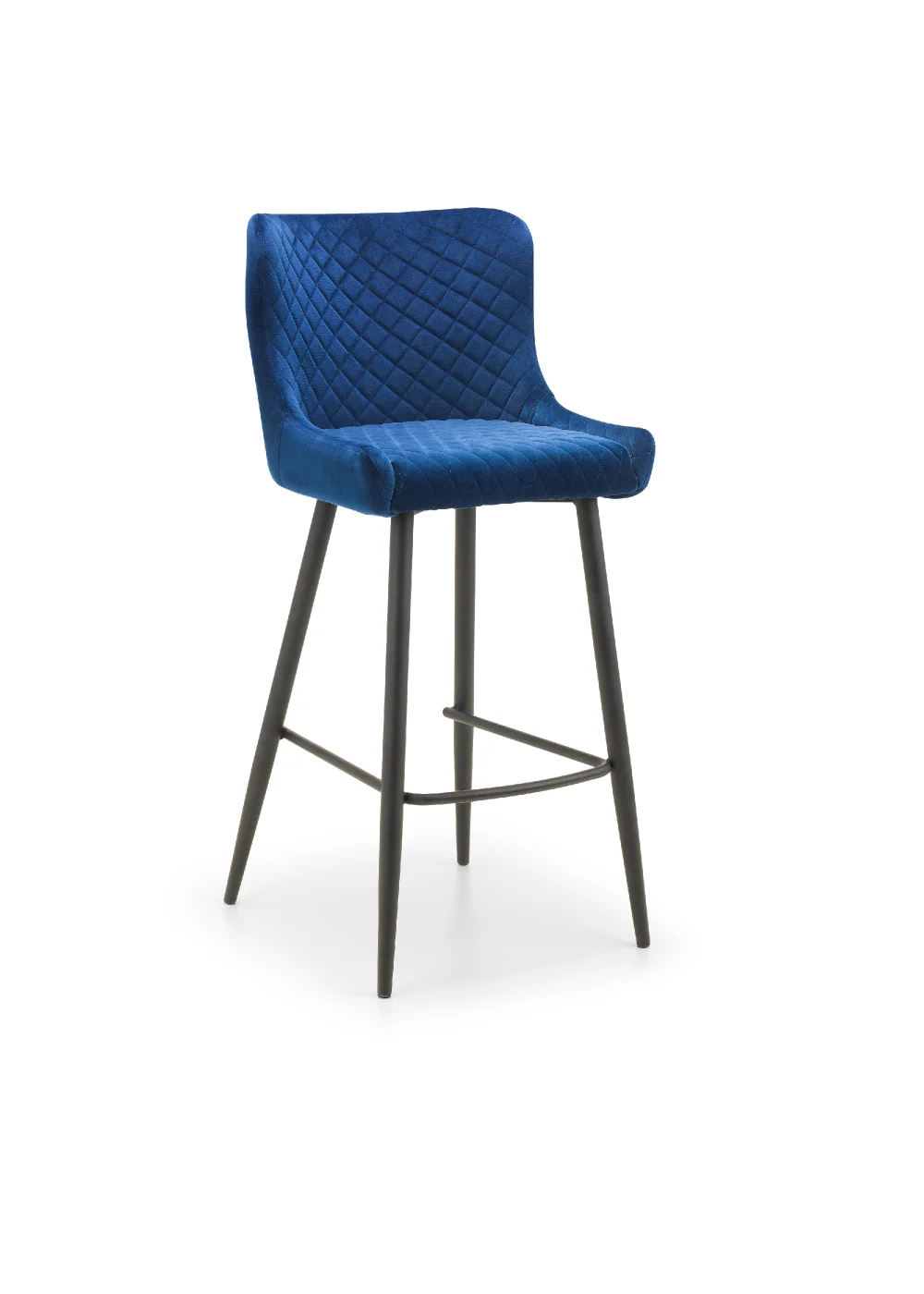 Julian Bowen Luxe Velvet Bar Stool (105 x 46 x 54 cm) - One Size Image 1