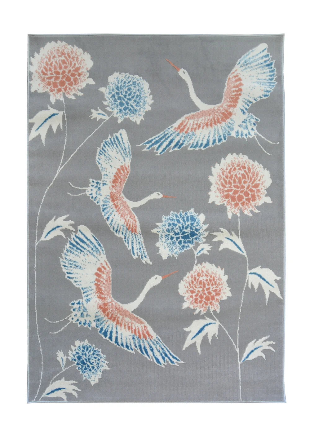 Homemaker Grey Abstract Birds Rug - 80 x 150 Image 2
