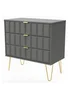 Ready Assembled Cube 3 Drawer Chest of Drawers - One Size Image 2