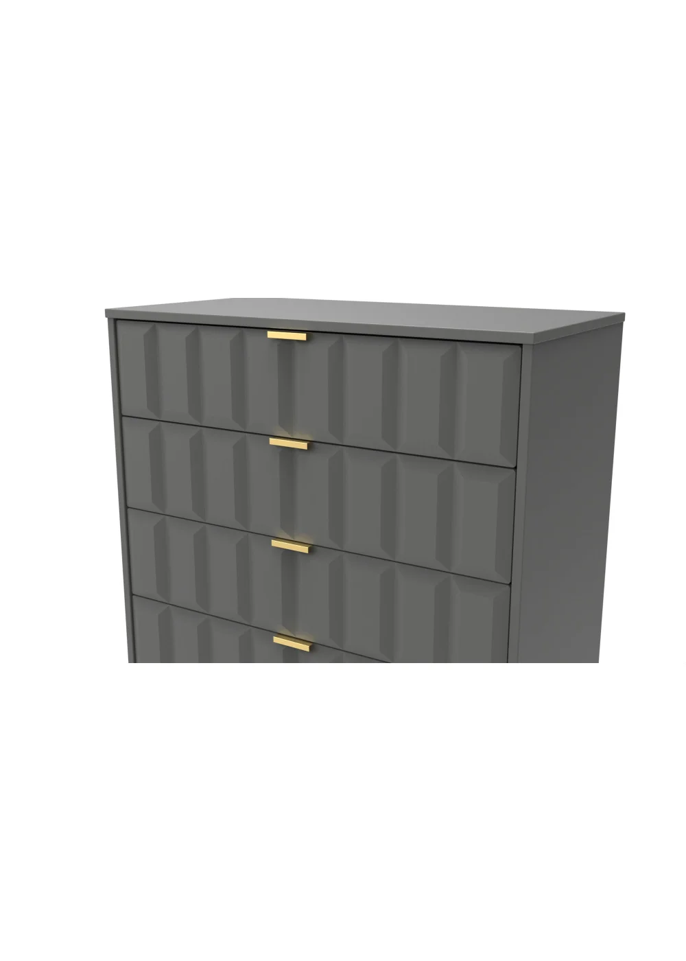 Ready Assembled Cube 5 Drawer Chest of Drawers - One Size Image 3