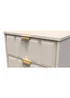 Ready Assembled Cube 2 Drawer Bedside Cabinet - One Size Image 4