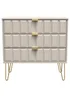 Ready Assembled Cube 3 Drawer Chest of Drawers - One Size Image 1