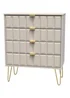 Ready Assembled Cube 4 Drawer Chest of Drawers - One Size Image 3
