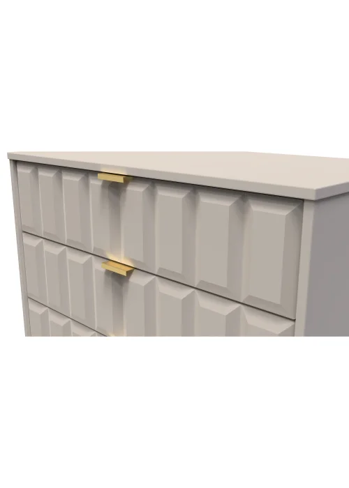 Ready Assembled Cube 5 Drawer Chest of Drawers - One Size Image 4