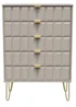 Ready Assembled Cube 5 Drawer Chest of Drawers - One Size Image 1