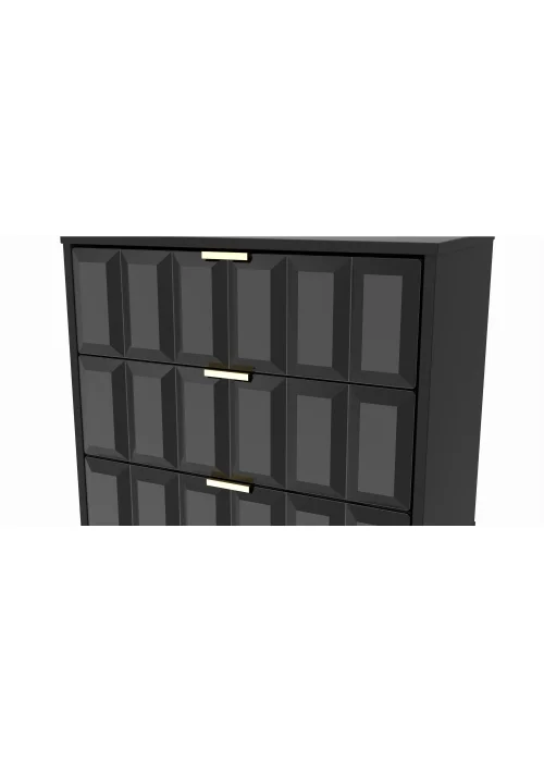 Swift Cube 3 Drawer Midi Chest of Drawers (74cm x 39.5cm x 57.5cm) - One Size Image 3