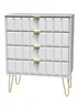 Ready Assembled Cube 4 Drawer Chest of Drawers - One Size Image 4