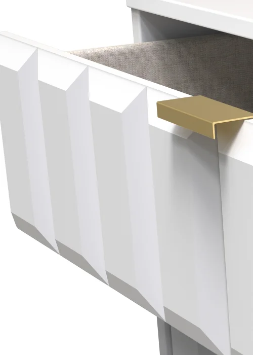 Ready Assembled Cube 4 Drawer Chest of Drawers - One Size Image 3