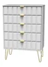 Ready Assembled Cube 5 Drawer Chest of Drawers - One Size Image 3