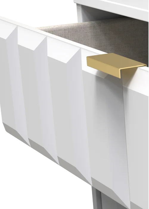 Ready Assembled Cube 5 Drawer Chest of Drawers - One Size Image 2