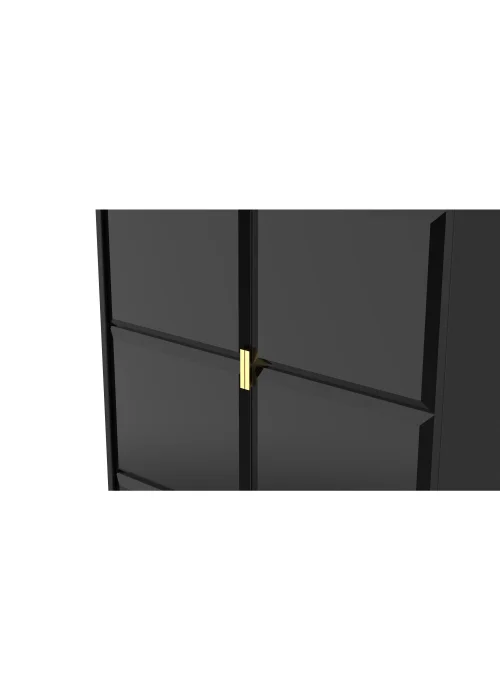 Swift Cube 2 Door Tall Wardrobe (197cm x 53cm x 74cm) - One Size Image 2