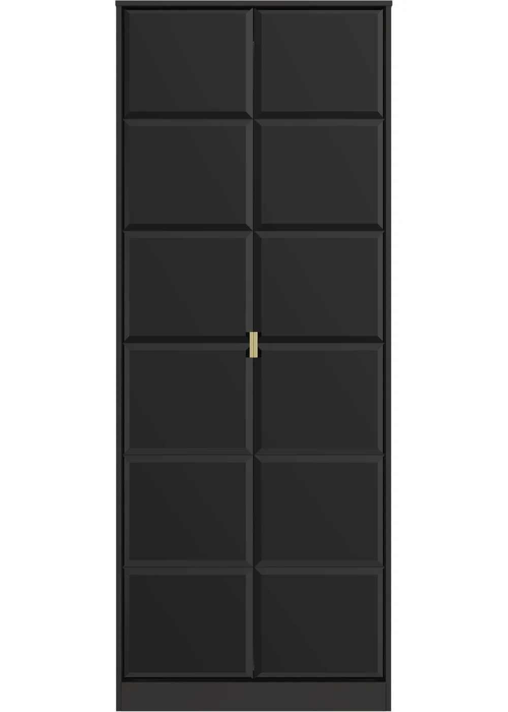 Swift Cube 2 Door Tall Wardrobe (197cm x 53cm x 74cm) - One Size Image 1