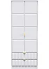Ready Assembled Cube 2 Door 2 Drawer Tall Wardrobe - One Size Image 2