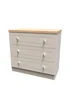 Swift Vienna 3 Drawer Chest of Drawers (69.5cm x 41.5cm x 76.5cm) - One Size Image 3