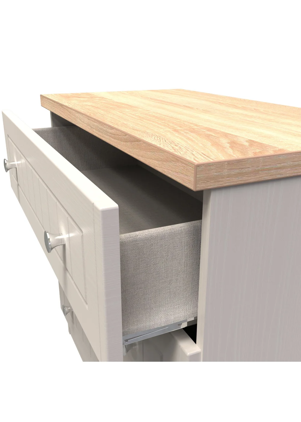 Swift Vienna 3 Drawer Chest of Drawers (69.5cm x 41.5cm x 76.5cm) - One Size Image 5