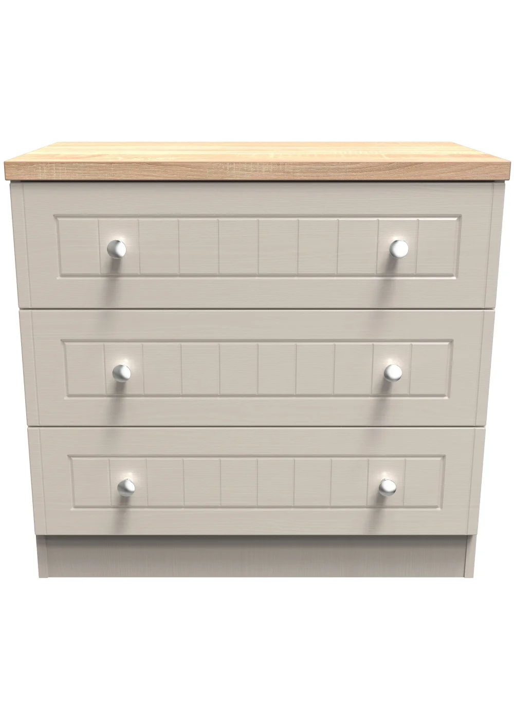 Swift Vienna 3 Drawer Chest of Drawers (69.5cm x 41.5cm x 76.5cm) - One Size Image 1