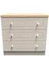 Swift Vienna 3 Drawer Chest of Drawers (69.5cm x 41.5cm x 76.5cm) - One Size Image 1