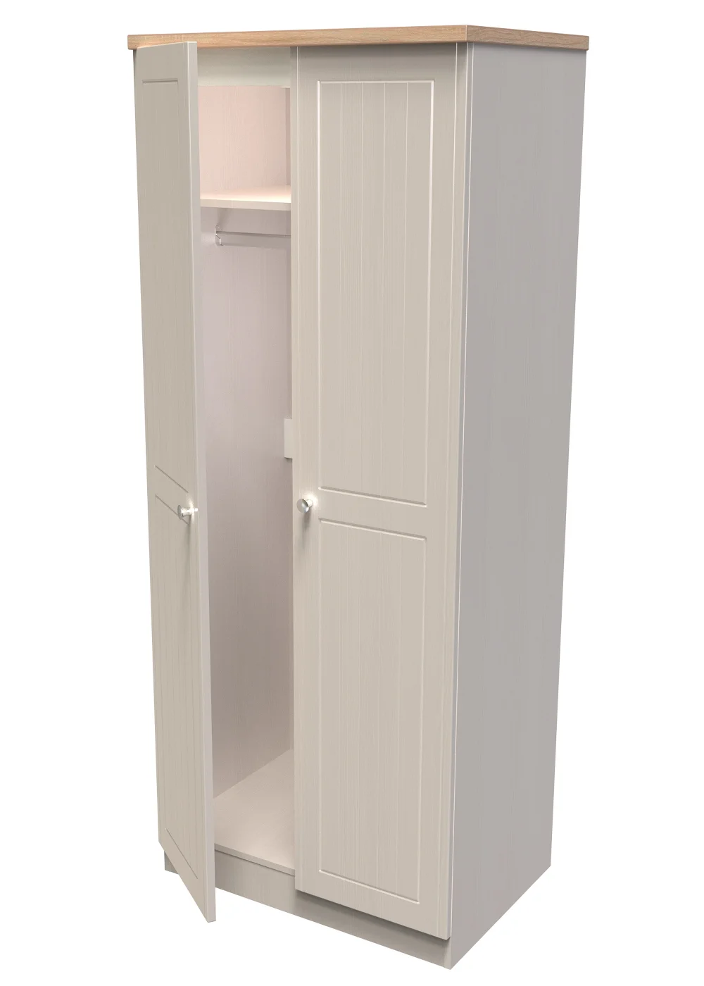 Swift Vienna 2 Door Wardrobe (182.5cm x 53cm x 74cm) - One Size Image 4