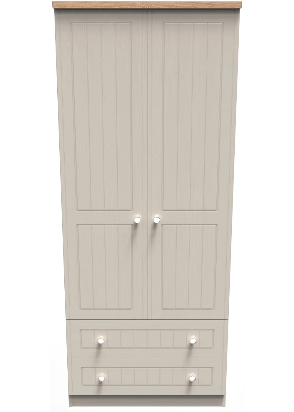 Swift Vienna 2 Door 2 Drawer Wardrobe (182.5cm x 53cm x 74cm) - One Size Image 1