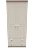 Swift Vienna 2 Door 2 Drawer Wardrobe (182.5cm x 53cm x 74cm) - One Size Image 1