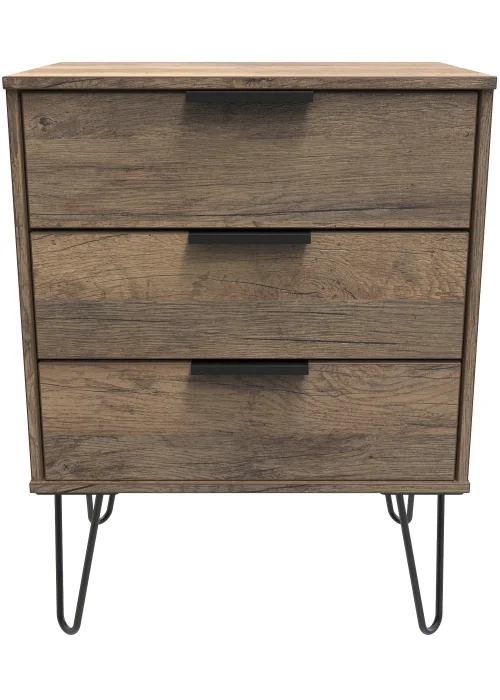 Swift Milano 3 Drawer Midi Chest (74cm x 39.5cm x 57.5cm) - One Size Image 1