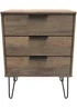 Swift Milano 3 Drawer Midi Chest (74cm x 39.5cm x 57.5cm) - One Size Image 1