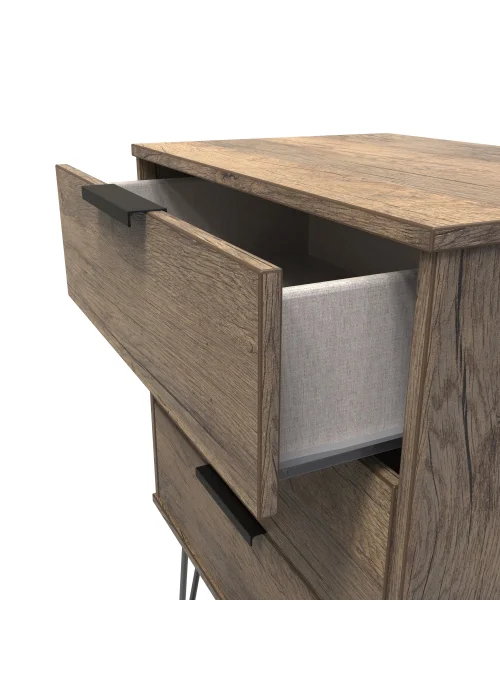 Swift Milano 3 Drawer Midi Chest (74cm x 39.5cm x 57.5cm) - One Size Image 2