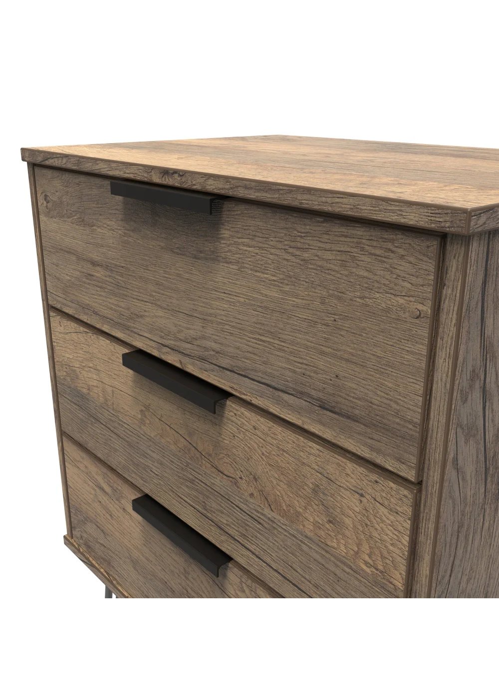 Swift Milano 3 Drawer Midi Chest (74cm x 39.5cm x 57.5cm) - One Size Image 4