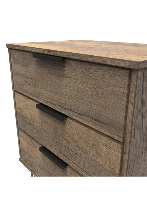 Swift Milano 3 Drawer Midi Chest (74cm x 39.5cm x 57.5cm) - One Size Image 4