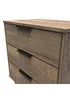 Swift Milano 3 Drawer Midi Chest (74cm x 39.5cm x 57.5cm) - One Size Image 4