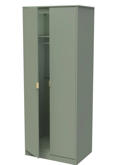 Swift Cordoba Tall 2 Door Wardrobe (197cm x 53cm x 74cm) - One Size Image 5