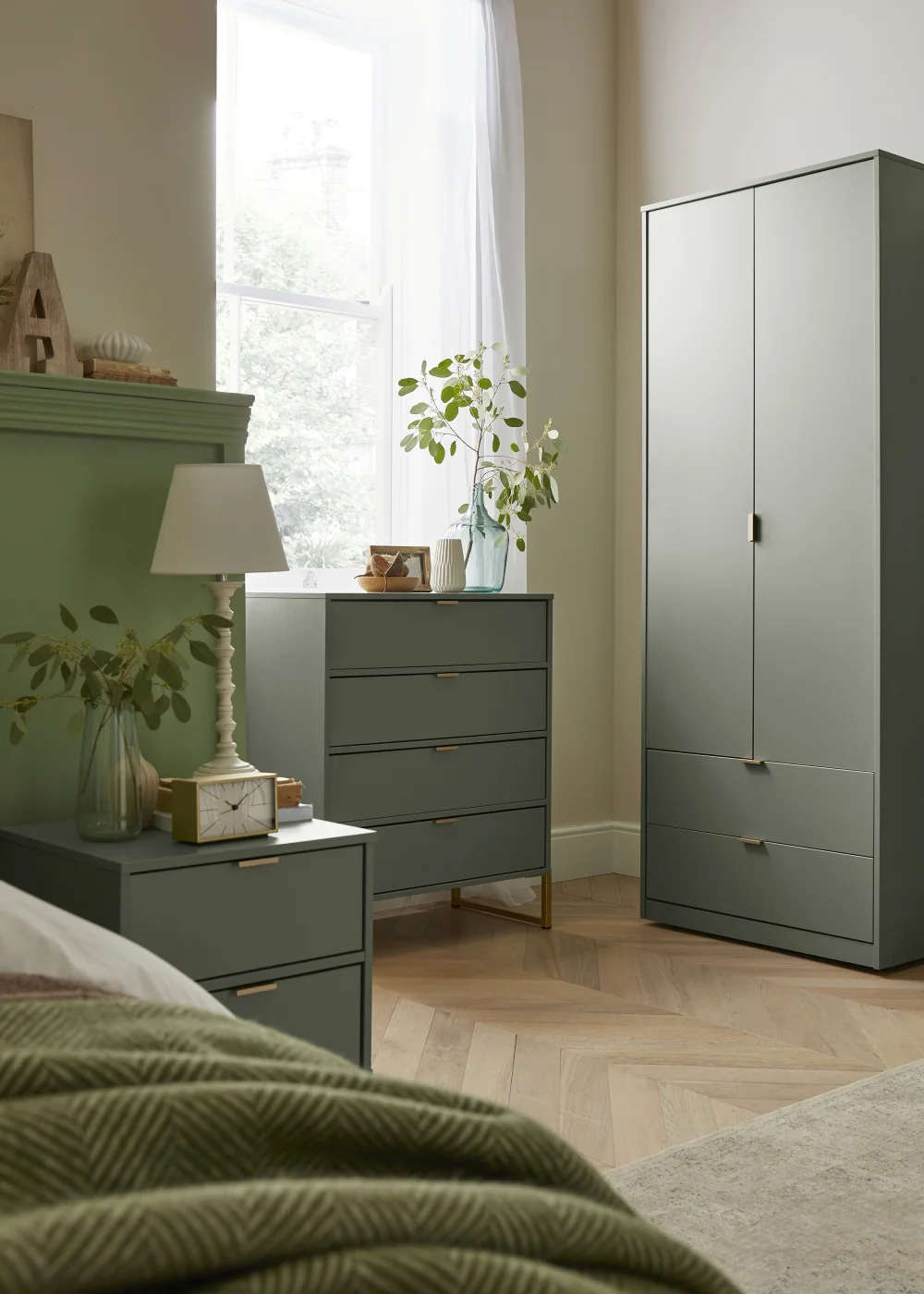 Swift Cordoba 2 Drawer Wardrobe (197cm x 53cm x 74cm) - One Size Image 2
