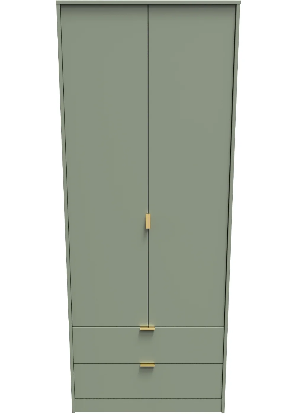 Swift Cordoba 2 Drawer Wardrobe (197cm x 53cm x 74cm) - One Size Image 1