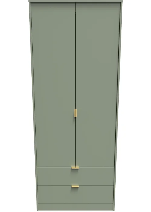 Swift Cordoba 2 Drawer Wardrobe (197cm x 53cm x 74cm) - One Size Image 1