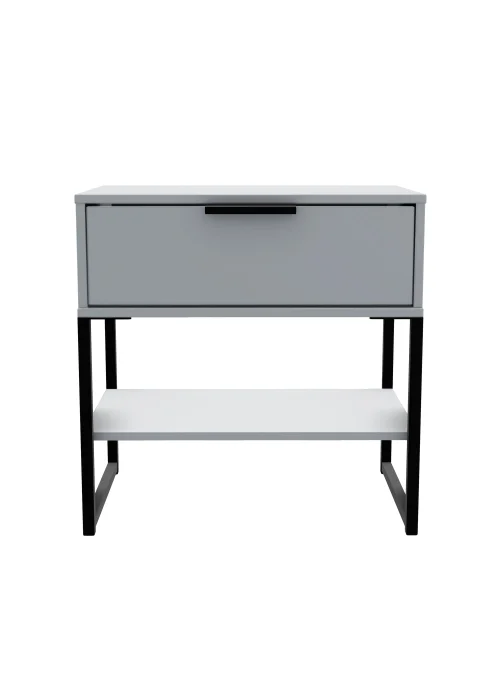 Swift Cordoba Single 1 Drawer Bedside Cabinet (58cm x 39.5cm x 57.5cm) - One Size Image 1