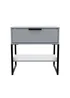 Swift Cordoba Single 1 Drawer Bedside Cabinet (58cm x 39.5cm x 57.5cm) - One Size Image 1