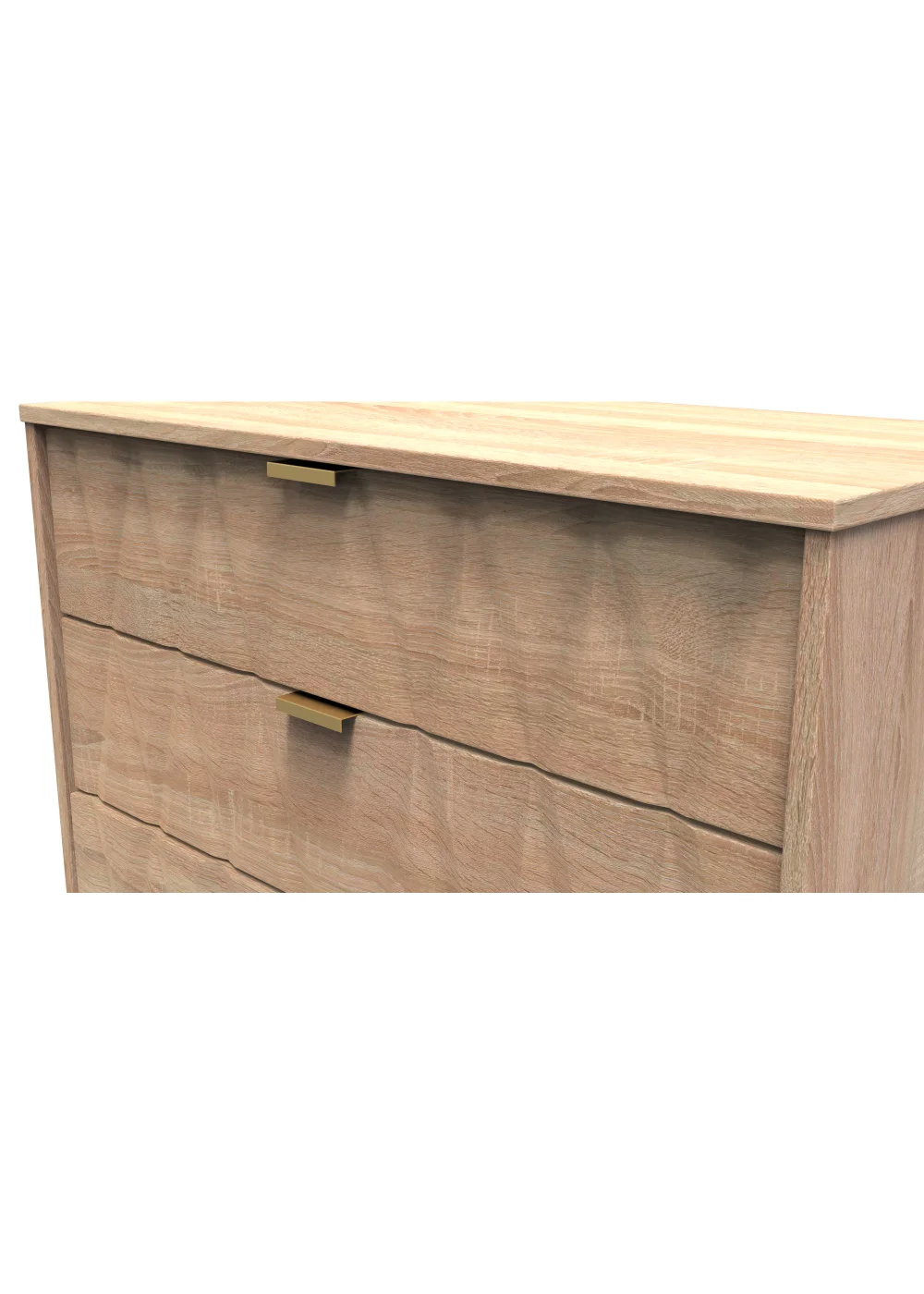 Swift Prism 5 Drawer Chest (107.5cm x 41.5cm x 76.5cm) - One Size Image 4