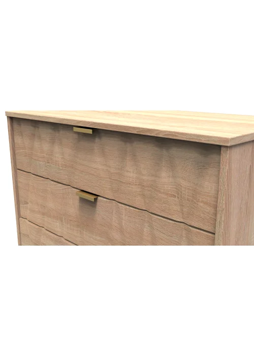 Swift Prism 5 Drawer Chest (107.5cm x 41.5cm x 76.5cm) - One Size Image 4