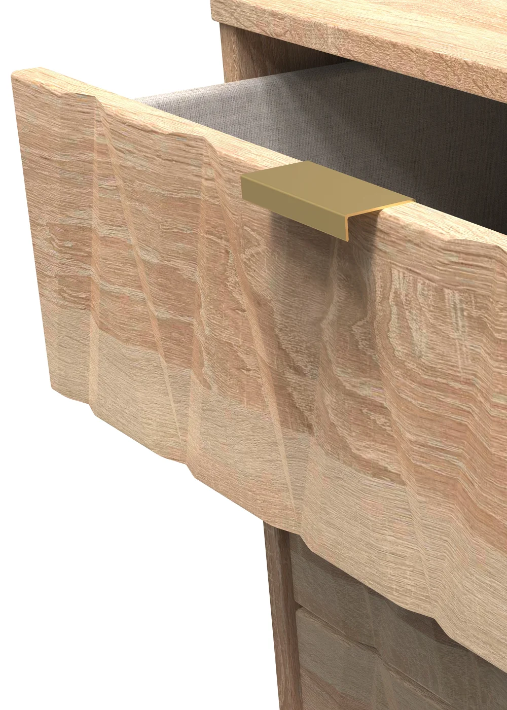 Swift Prism 3 Drawer Midi Chest (74cm x 39.5cm x 57.5cm) - One Size Image 2