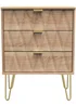 Swift Prism 3 Drawer Midi Chest (74cm x 39.5cm x 57.5cm) - One Size Image 1