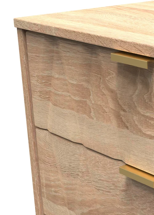 Swift Prism 3 Drawer Midi Chest (74cm x 39.5cm x 57.5cm) - One Size Image 4